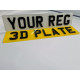4D 3D UK Number Plates
