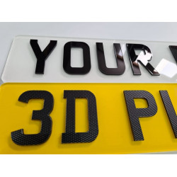 4D 3D UK Number Plates